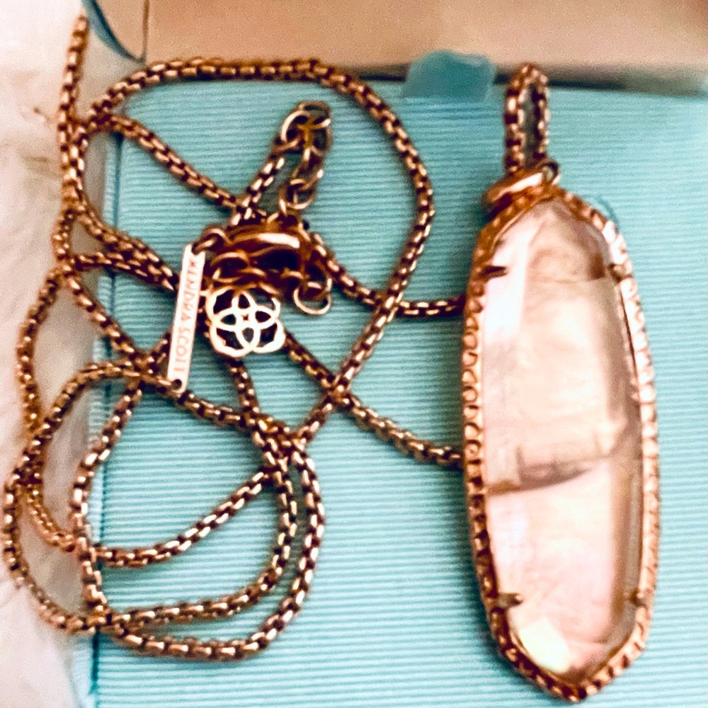 Kendra Scott Rose Gold Shell Necklace